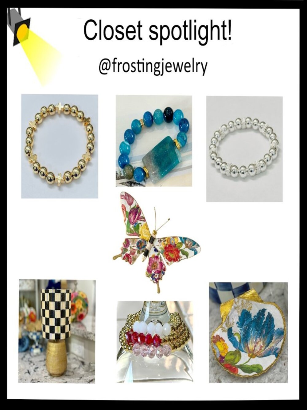 Check out @frostingjewelry for Beaded Jewelry and Decoupage Items Decor